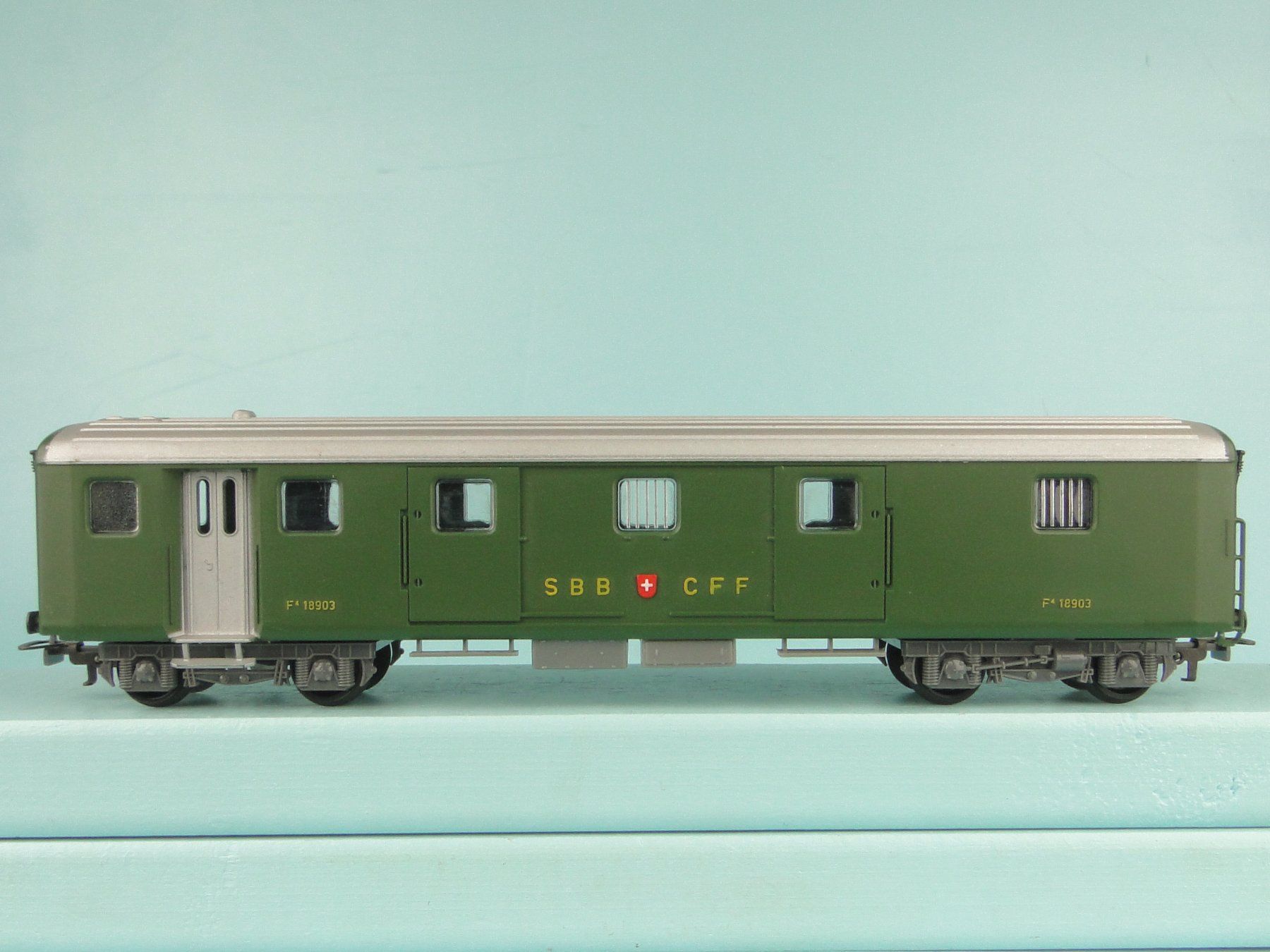 Kleinbahn Modellini di ferrovie: Kleinbahn 382 SBB Gepäckwagen – Usato da Bülach venduto da cann11 2