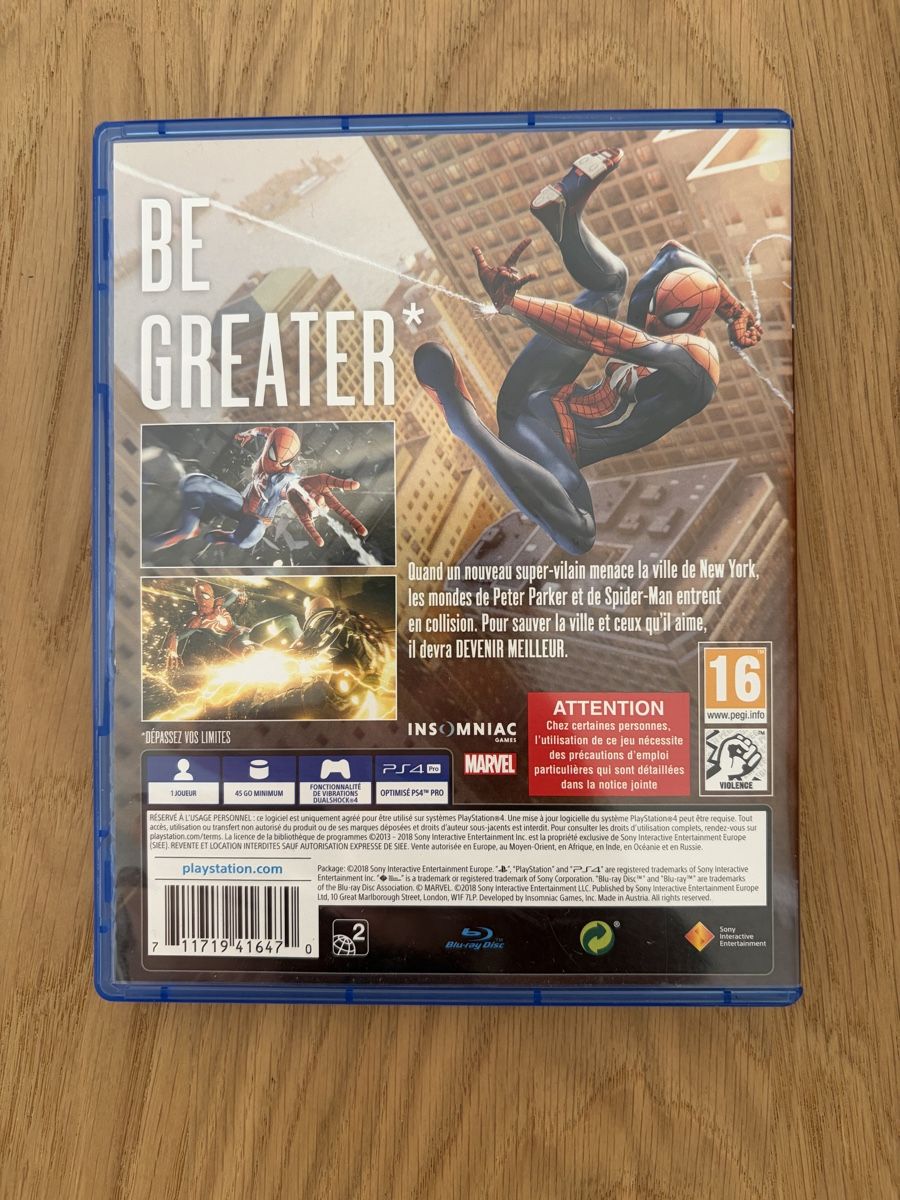 Sony Spiele: Marvel Spider-Man - Playstation 4 PS4 – Gebraucht aus Pully von FunkyGames 1