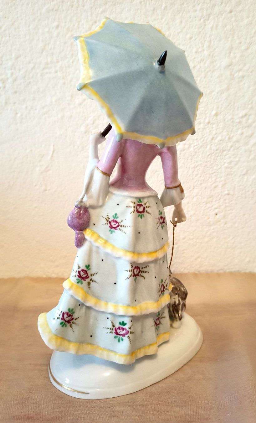 Figuren: Porzellan Sitzendorf "Dame mit Schirm" – Gebraucht aus Schwerzenbach von oldthings79 4