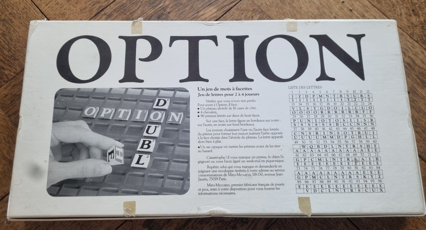 Giochi: Jeu de société Option - Vintage – Usato da Fribourg venduto da jarmilka 9