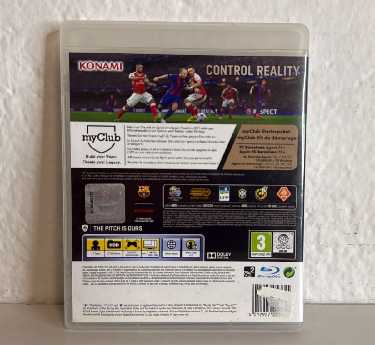 Sony Spiele: PES 2017 Pro Evolution Soccer - PS3 Game – Gebraucht aus Ehrendingen von bubulence 1