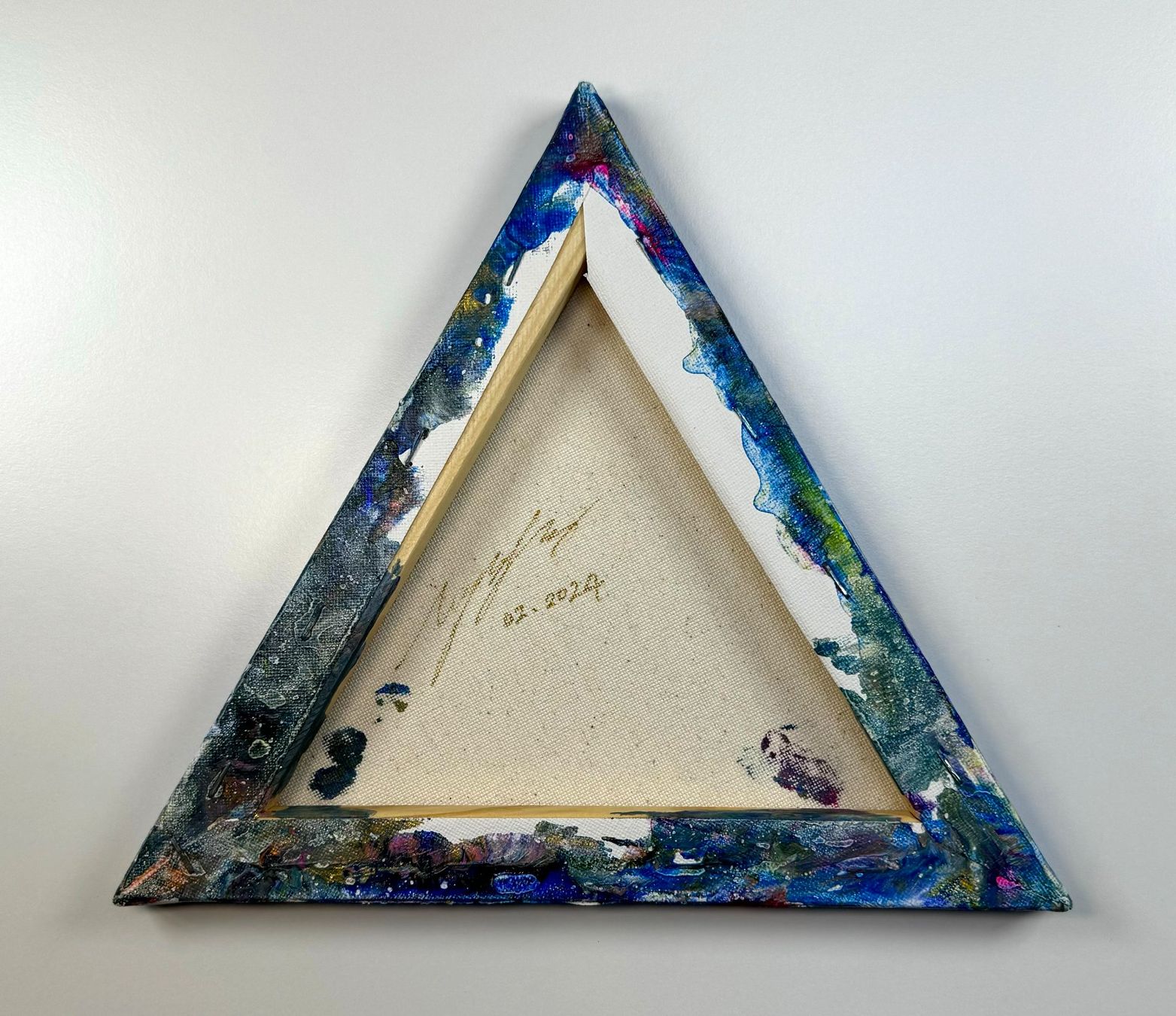 Dipinti: Acryl-Flüssigmalerei, Dreieck – Usato da Schlieren venduto da MayaSheng1983 2