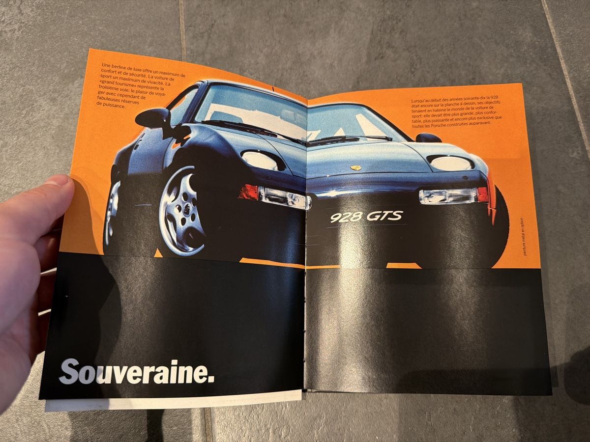Porsche Documenti: Broschüre: Porsche 928 GTS – Usato da Wolfwil venduto da Rolex1 6