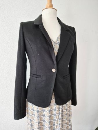 DENIM HUNTER BLAZER JACKE SCHWARZ S 36 SWEATJACKE TOP
