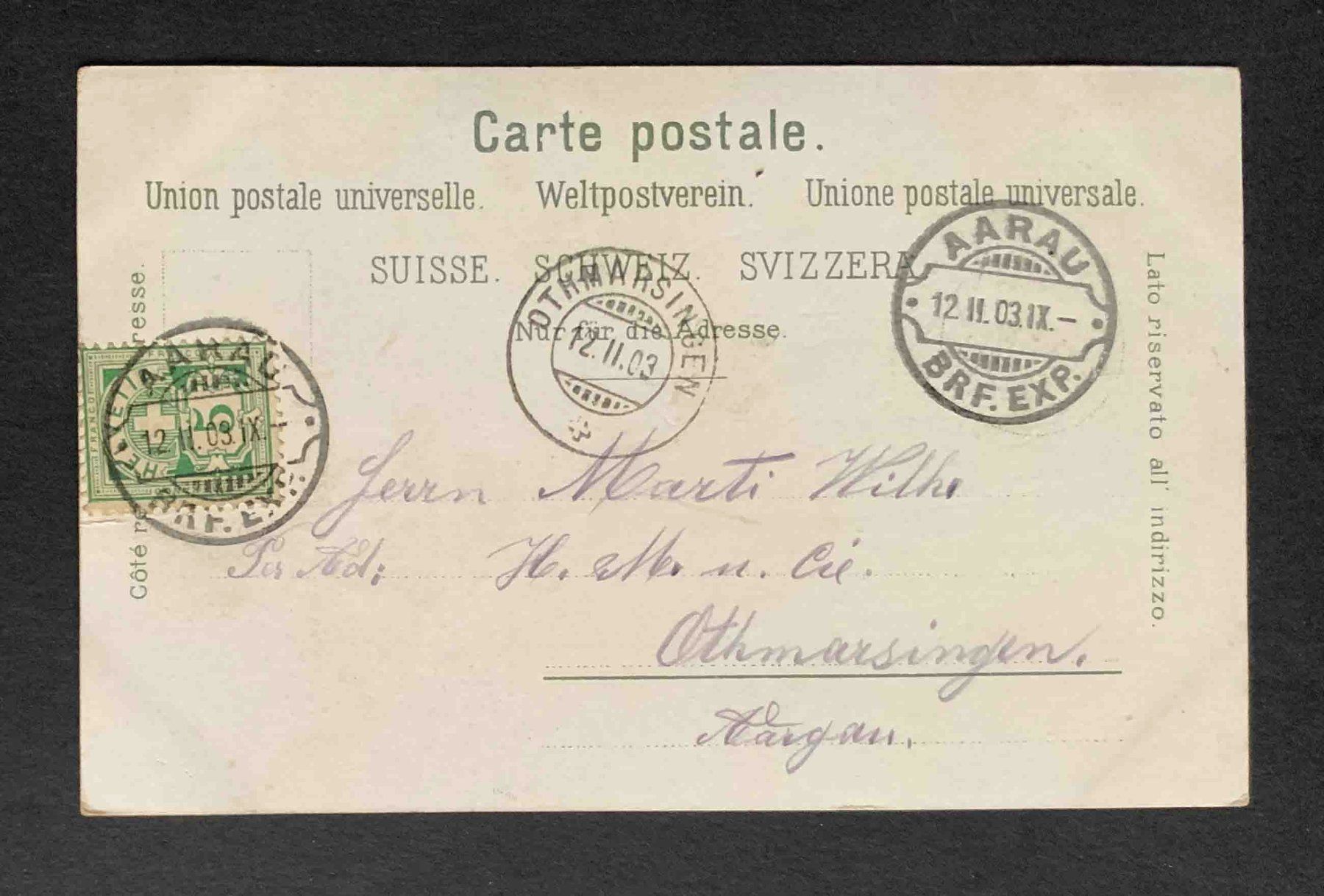 Cartoline postali: AK Zürich Alpenquai – Usato da Goldau venduto da artelier1 1