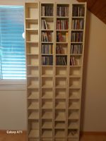 4x CD, Blu Ray, DVD, Bücherregale
