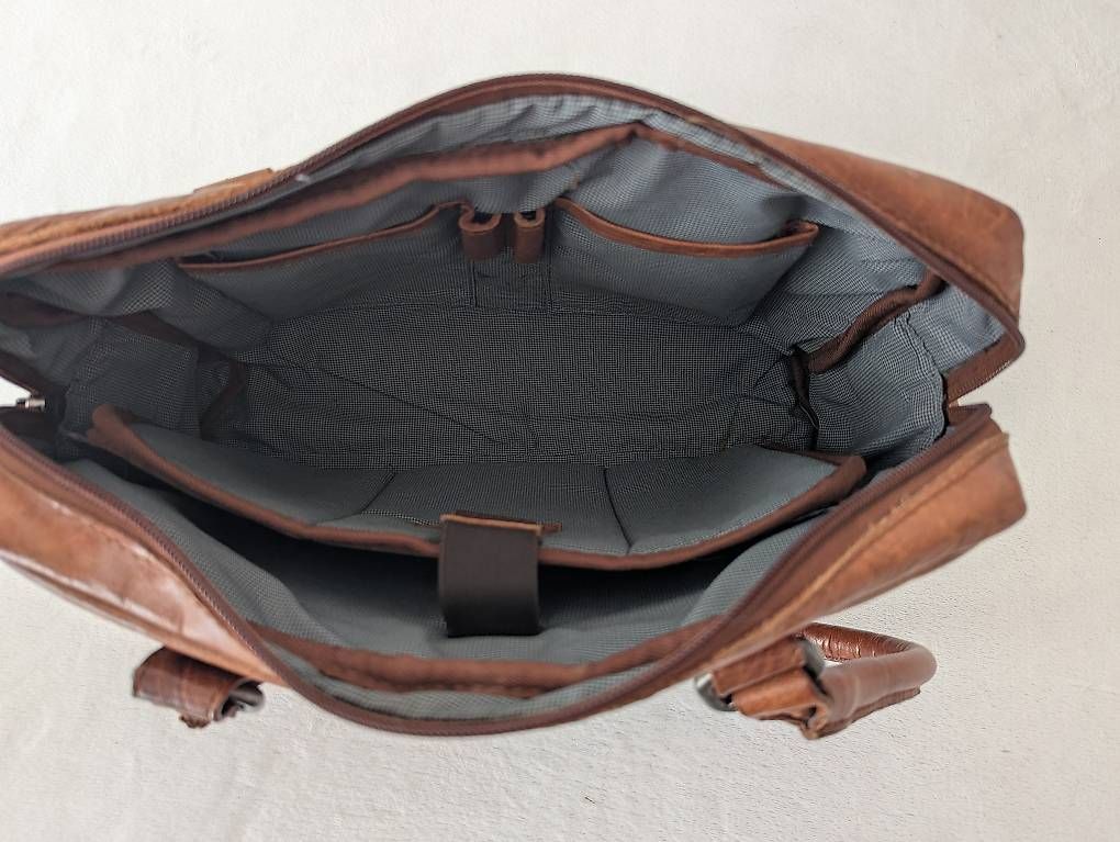 Borse: Laptop Tasche Spikes & Sparrow, Echtleder, Cognac – Usato da Zürich venduto da est_q7sj 4