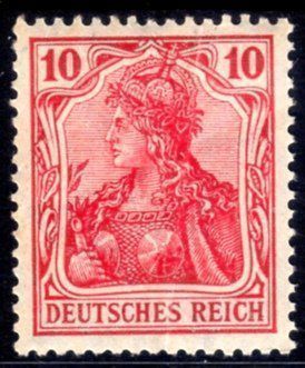 Tous les timbres: 1902 GERMANIA 10 PF ** POSTFRISCH ** - NN30 – Neuf (Voir description) à Losone par EM2019