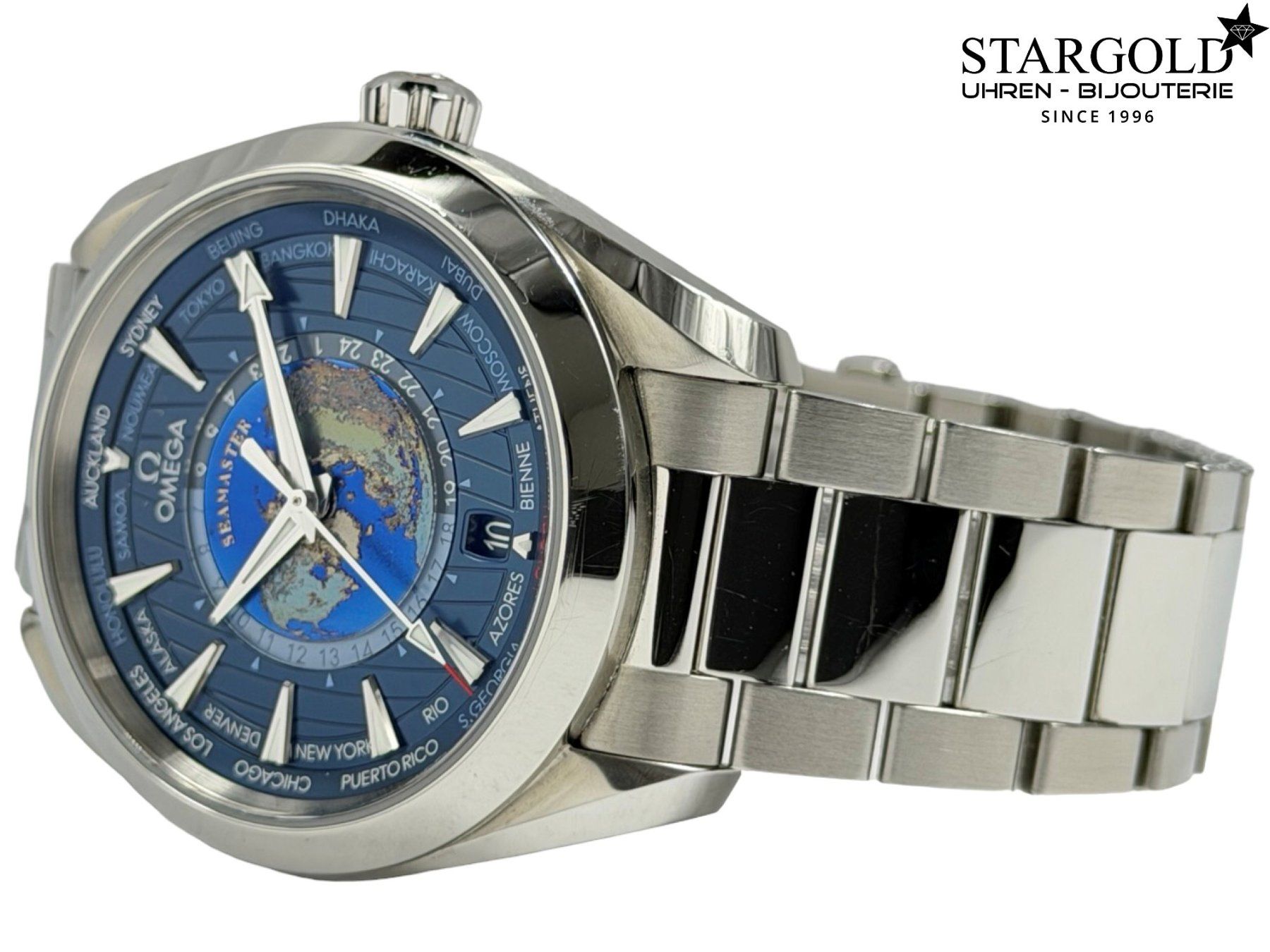 Omega Orologi: Omega Seamaster Aqua Terra Worldtimer - 220.10.43.22.03.001 – Usato da Zürich venduto da Stargold-Uhren 1