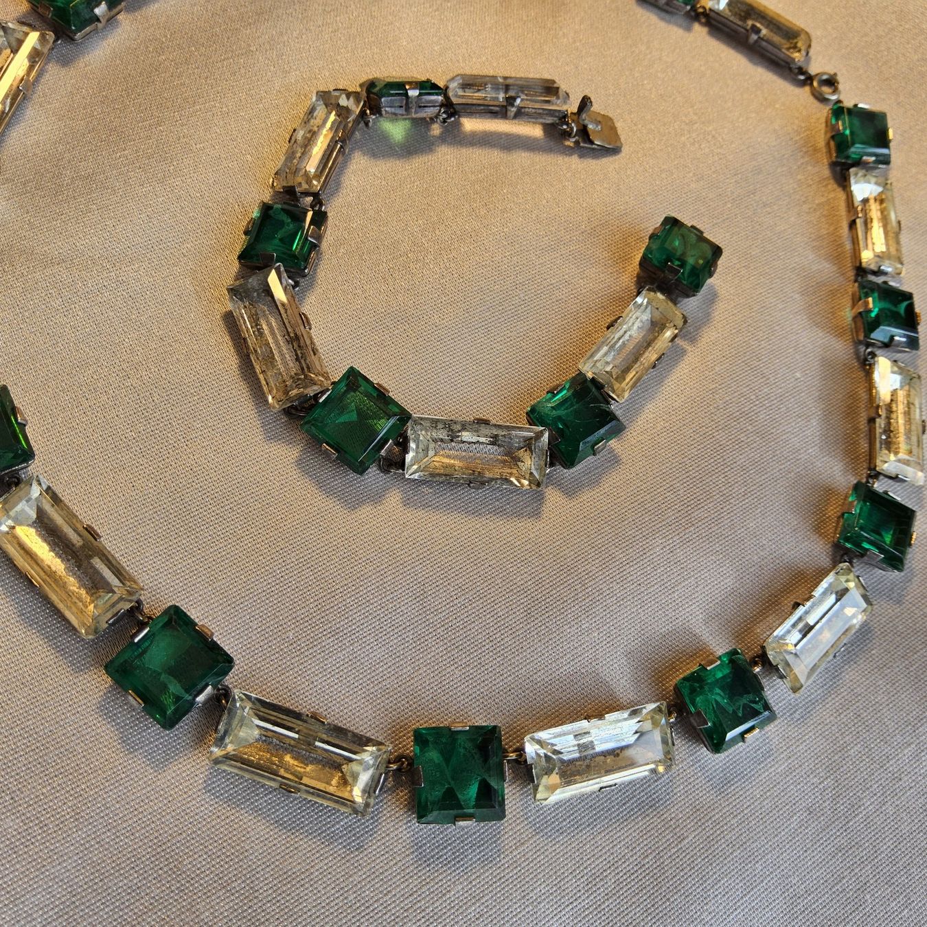 Altri gioielli: Art Déco Collier und Armband, ca 1910, Strass – Usato da Zürich venduto da helsan 6
