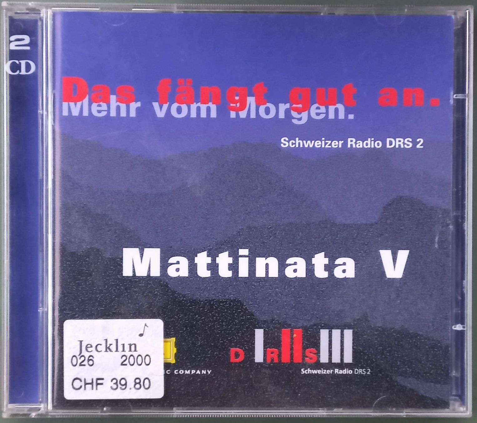 CD: Doppel CD - Matinata V - Klassische Musik – Usato da Niederuzwil venduto da lubimaja