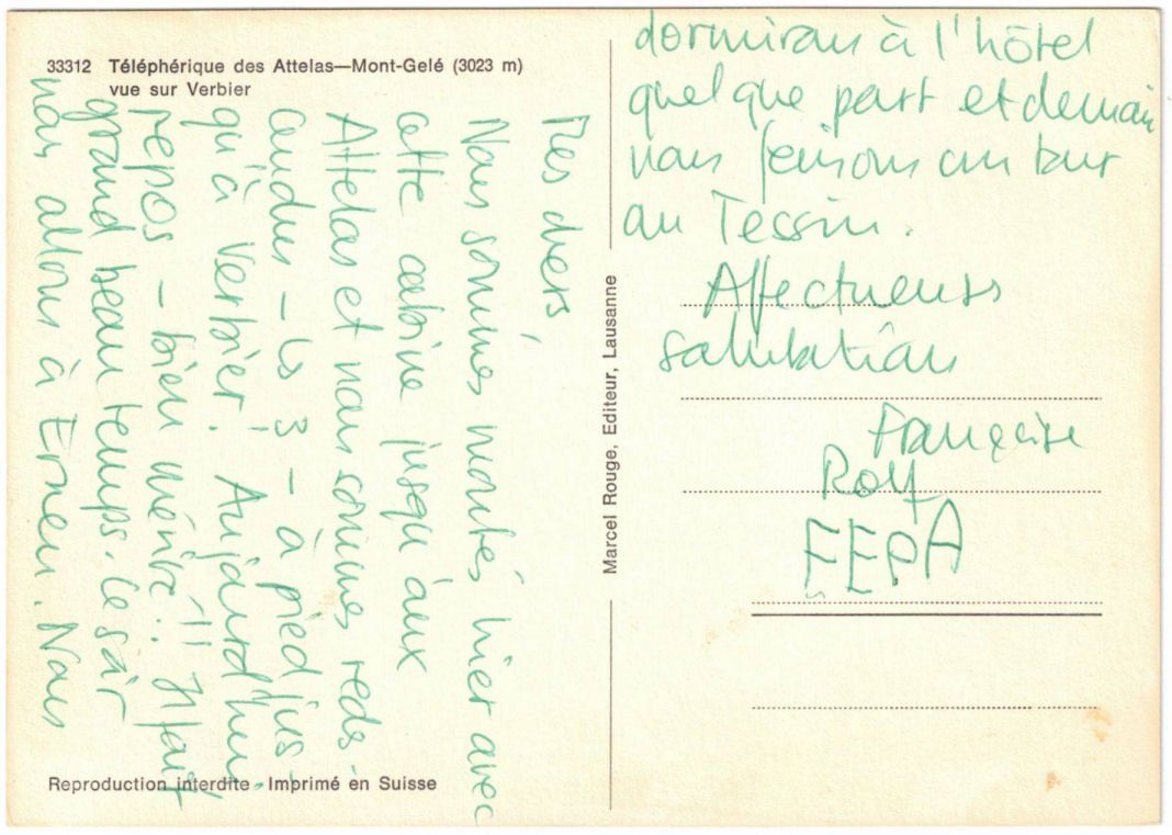 Cartoline postali: Verbier - Luftseilbahn Attelas – Usato da Binningen venduto da Mountainrider 1