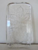 schöne Glasplatte, handgefertigt