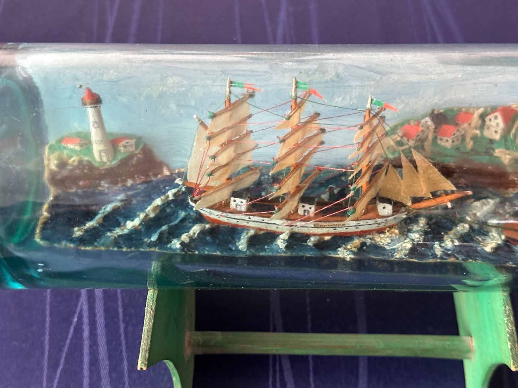 Kit di modellismo & Modellini statici: Buddelschiff / Flaschenschiff Diorama Hermine mit Schlepper – Usato da Steffisburg venduto da bwt56 2