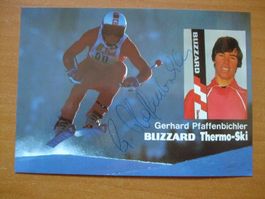 GERHARD PFAFFENBICHLER (AUT) SKISTAR AUTOGRAMMKARTE