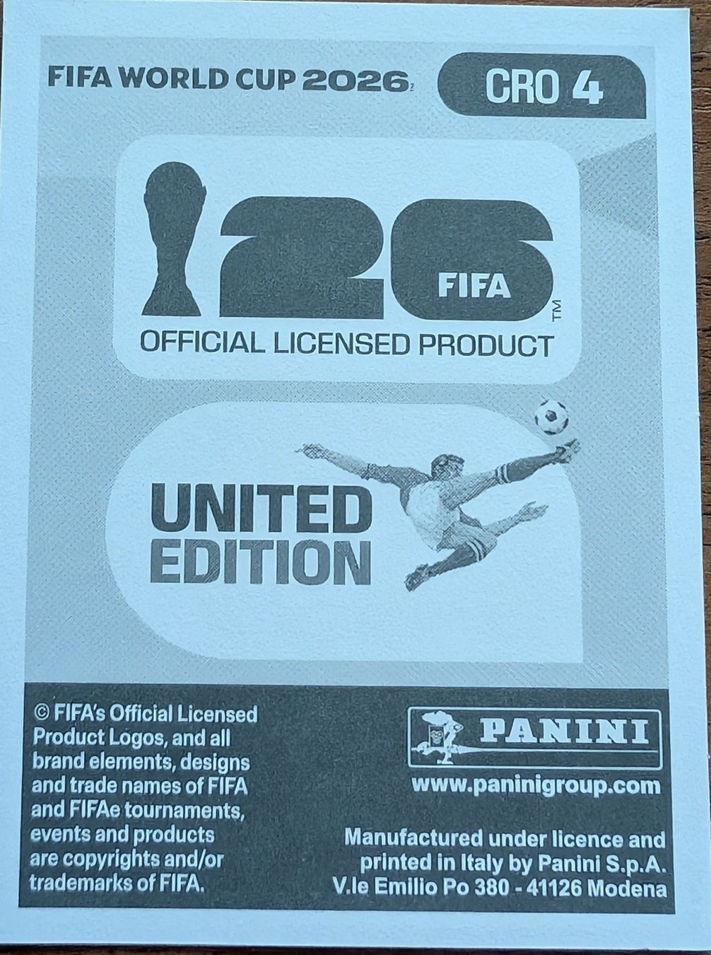 Panini Carte collezionabili: wm 2026 panini bild Josko Gvardiol CRO 4 – Nuovo (secondo la descrizione) da Zürich venduto da Milk-and-Chicken 1
