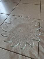 Glas Hergiswil Schale Sonnenform klar  35cm