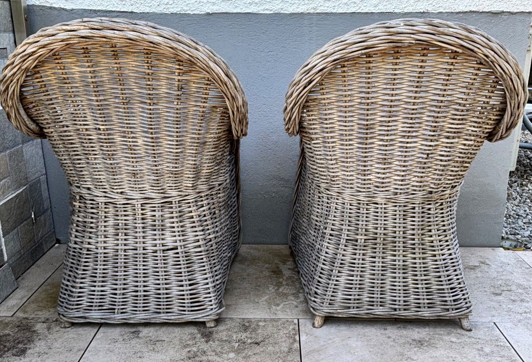 Poltrone: 2x Rattan Garten Sessel Grau / Beige | Gebraucht – Usato da Suhr venduto da twt_gb7n 5