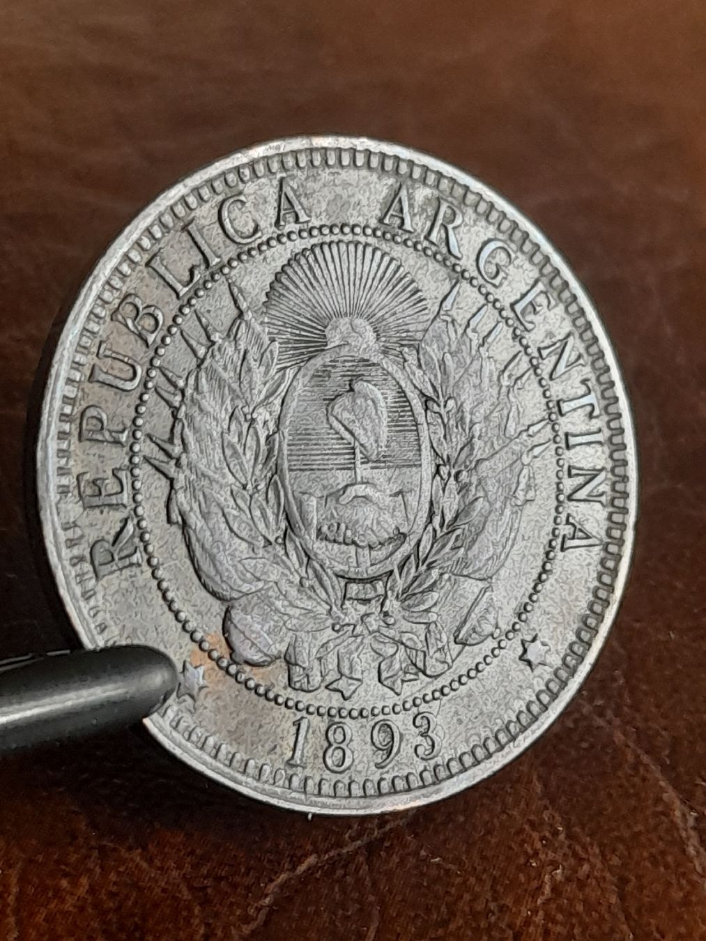Alle Münzen: 2 Centavos 1893 Argentinien  – Gebraucht aus Basel von Basel_20
