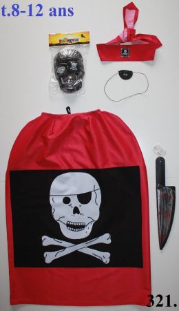 Cape pirate / Pirat t. 8 - 12 ans           NEU!