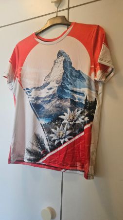 T-shirt uomo tg.M poliestere "Cervino"