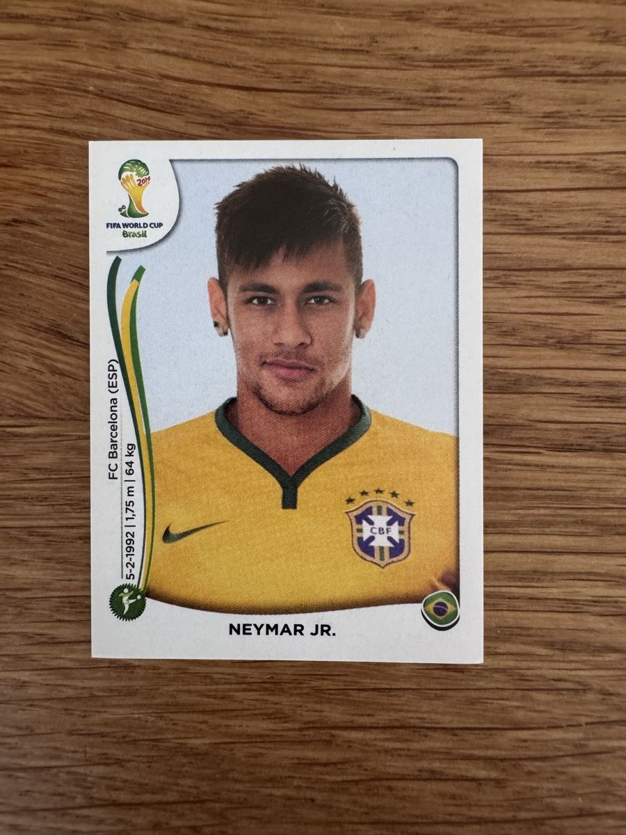 Panini Carte collezionabili: WM Brasil 2014 Sticker Neymar Jr. Panini – Usato da Emmen venduto da Panininho