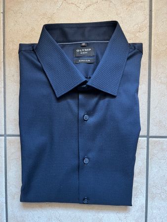 Hemd langarm Olymp No. 6 Super Slim Grösse 43 - neu