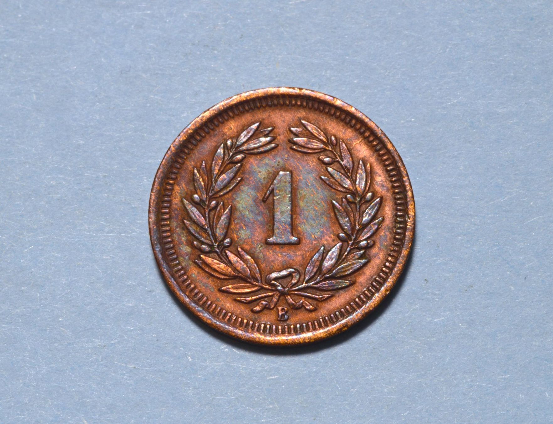 Tutti le monete: 1 Rappen 1878 – Usato da Oberglatt ZH venduto da ZH111 3