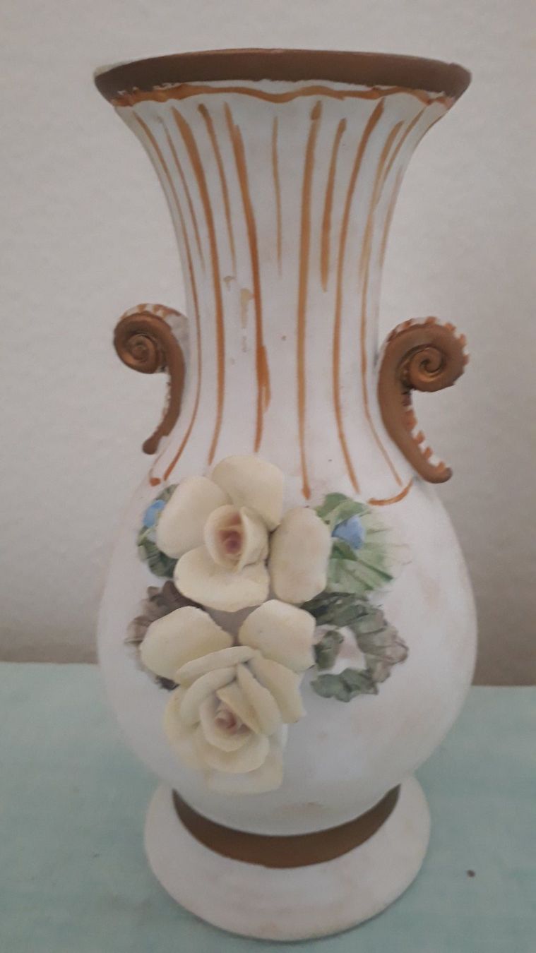 Vasi & Recipienti: Vase mit Blumendekor – Usato da Zürich venduto da wildflower26