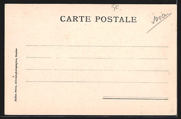 Cartoline postali: Versoix, Bise glaciale, Eislandschaft am – Usato da Berlin venduto da bartko-reher 1