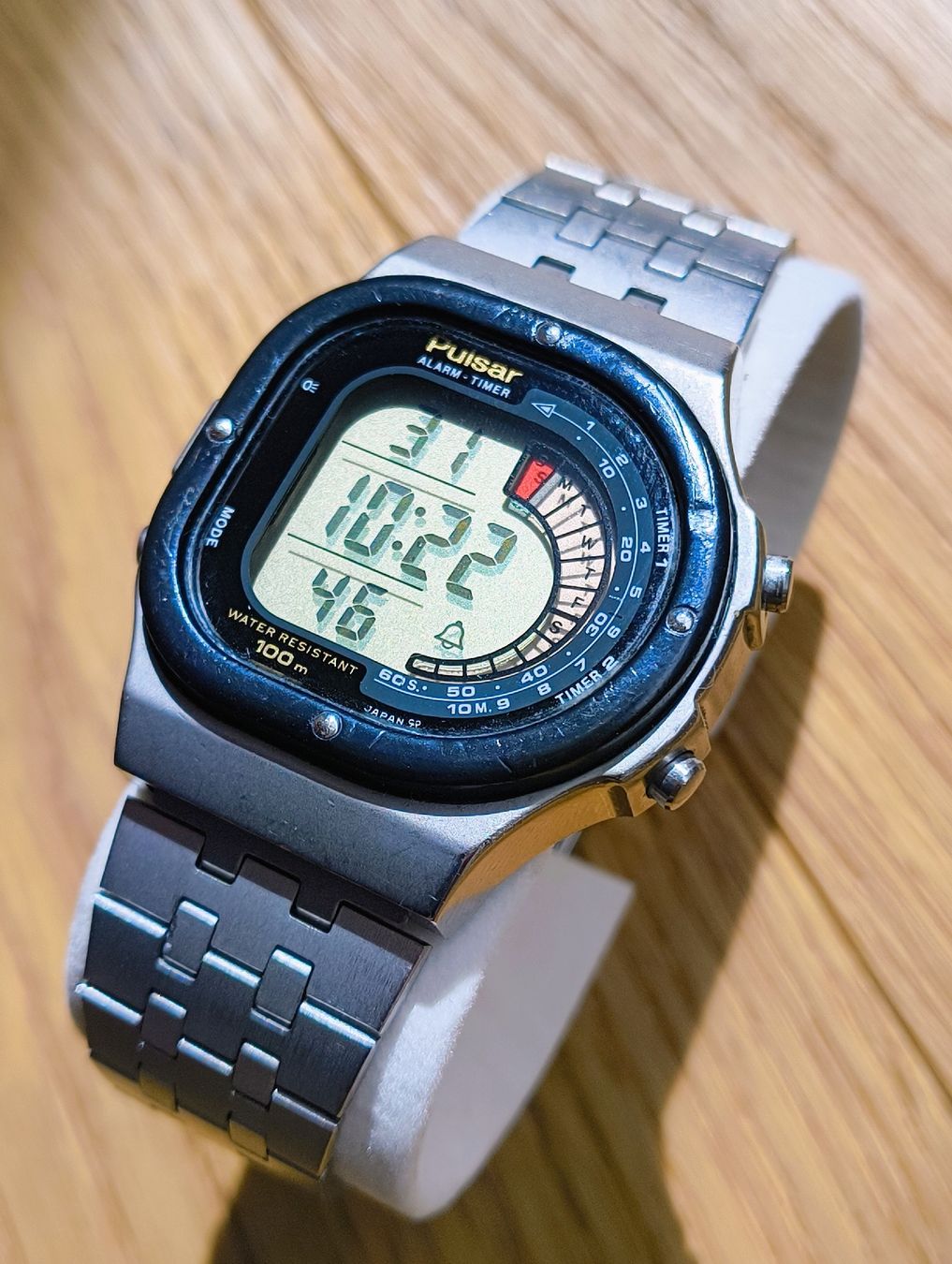 Pulsar Orologi: Vintage Pulsar Digitaluhr Alarm Timer 100m – Usato da Oberwil BL venduto da RetroChrono 1