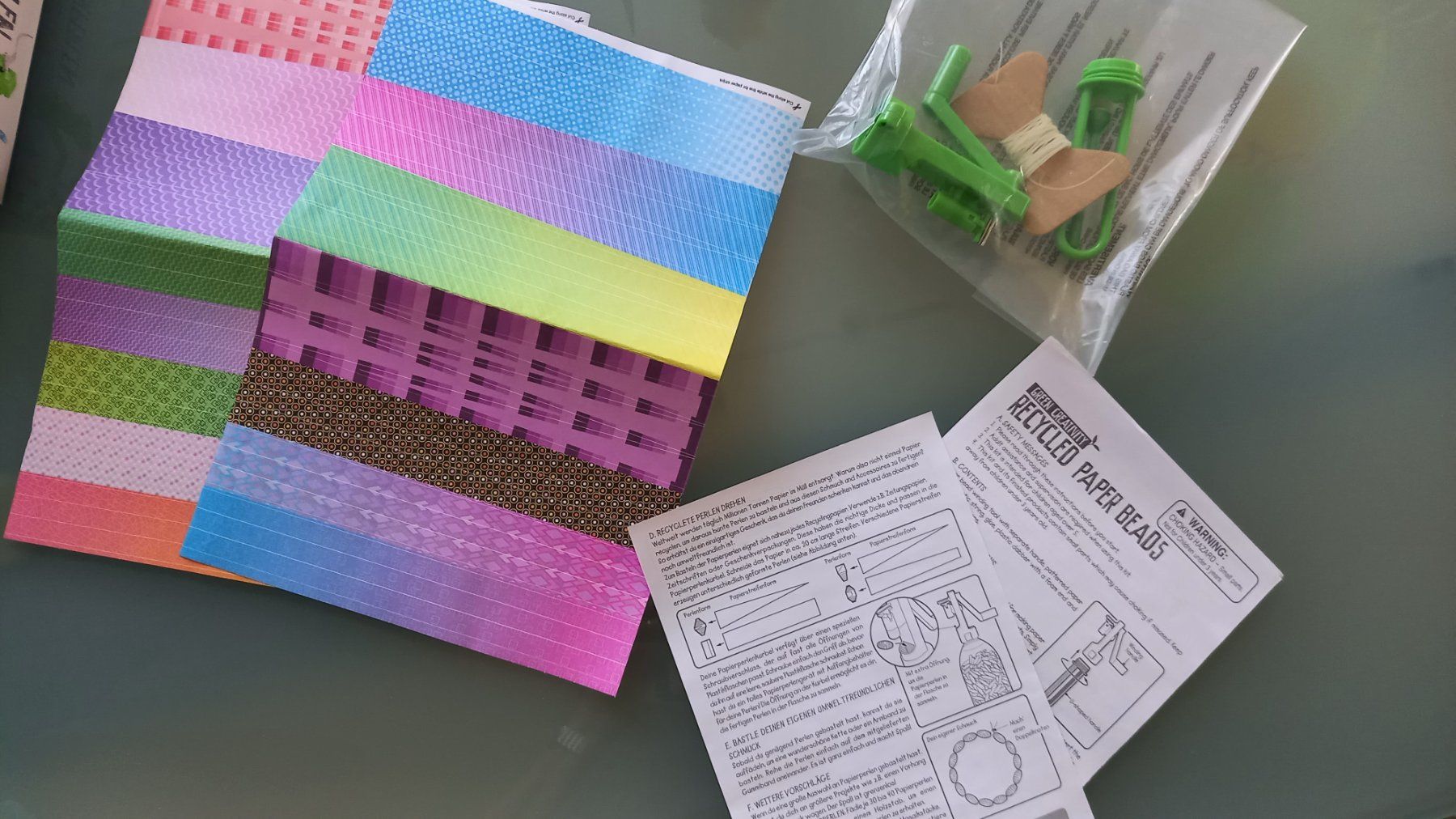 Kit bricolage: Bastelset NEU - Papierperlen selber machen - GreenCreativity – Nuovo e nell'imballaggio originale da Steinhausen venduto da fal_zsm5 2