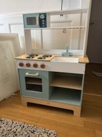 Kinder Spielküche aus Holz in Blau und Weiss guter Zustand