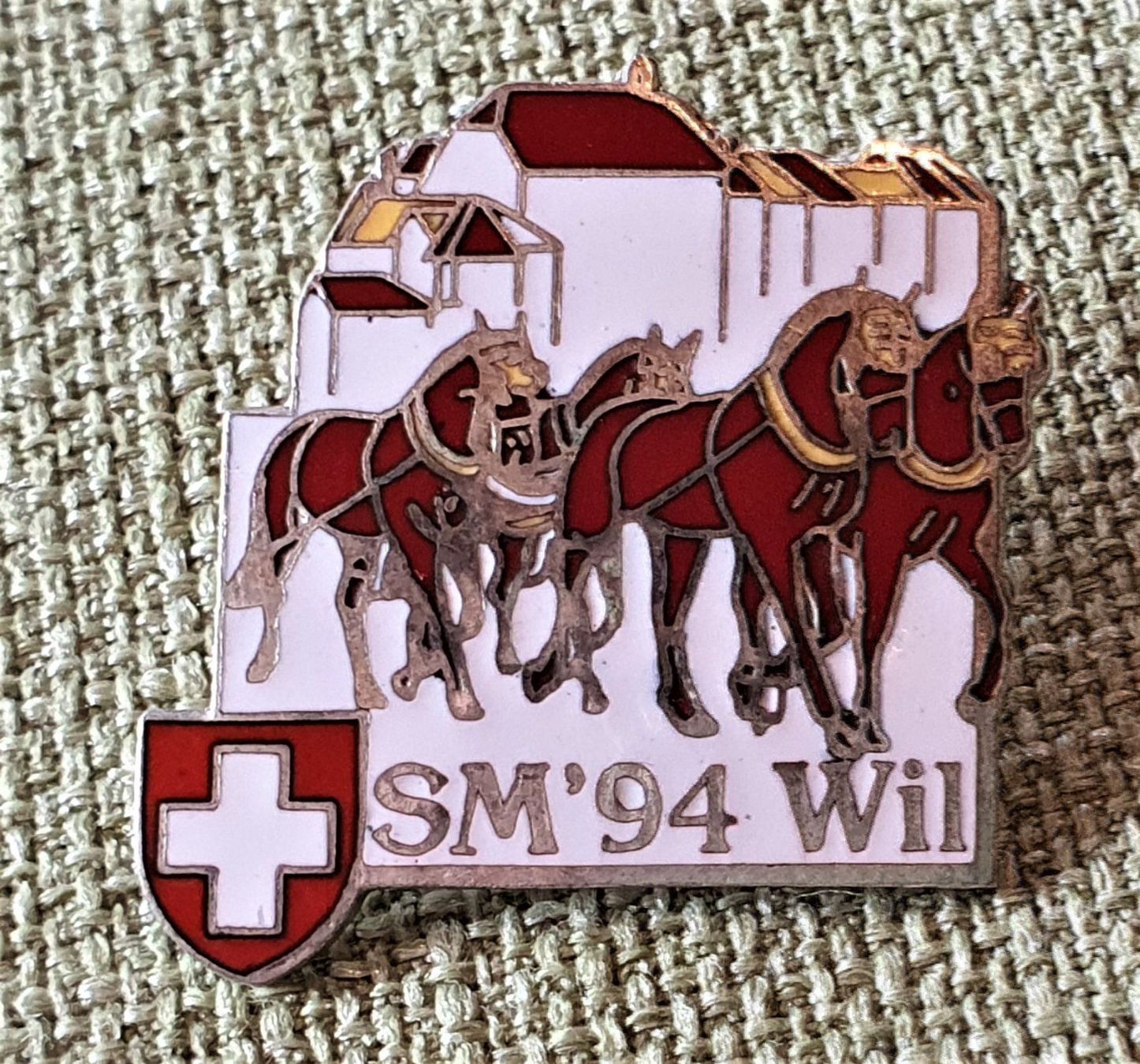 Placchette & Badge: G678 - Pin Pferde SM'94 Wil – Usato da Reinach BL venduto da Boston-Verkauf