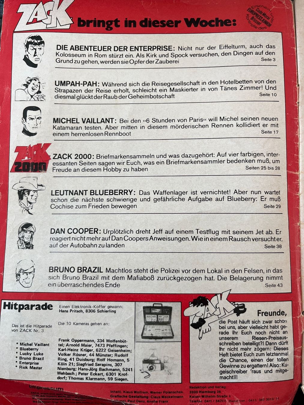 Comics: Zack Comic Heft Nr. 7 – Gebraucht aus Goldach von SSRConzept 1