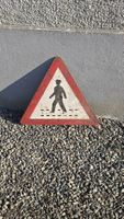 Altes Verkehrsschild Fussgänger - Rarität für Sammler!