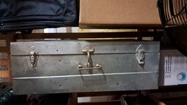 Vintage Metallkiste Zinkkiste Industrial Look (70x40x26 cm)