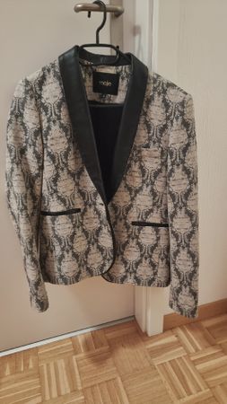 Veste - Blazer Maje 40 jacquard noir 