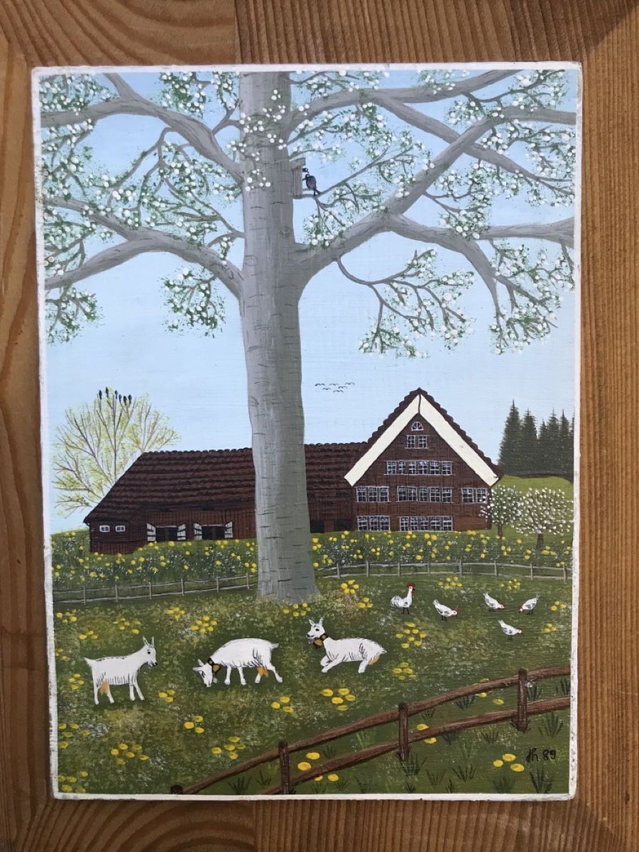 Gemälde: Appenzeller Malerei mit Monogramm – Gebraucht aus Wolfhalden von SecondAntique