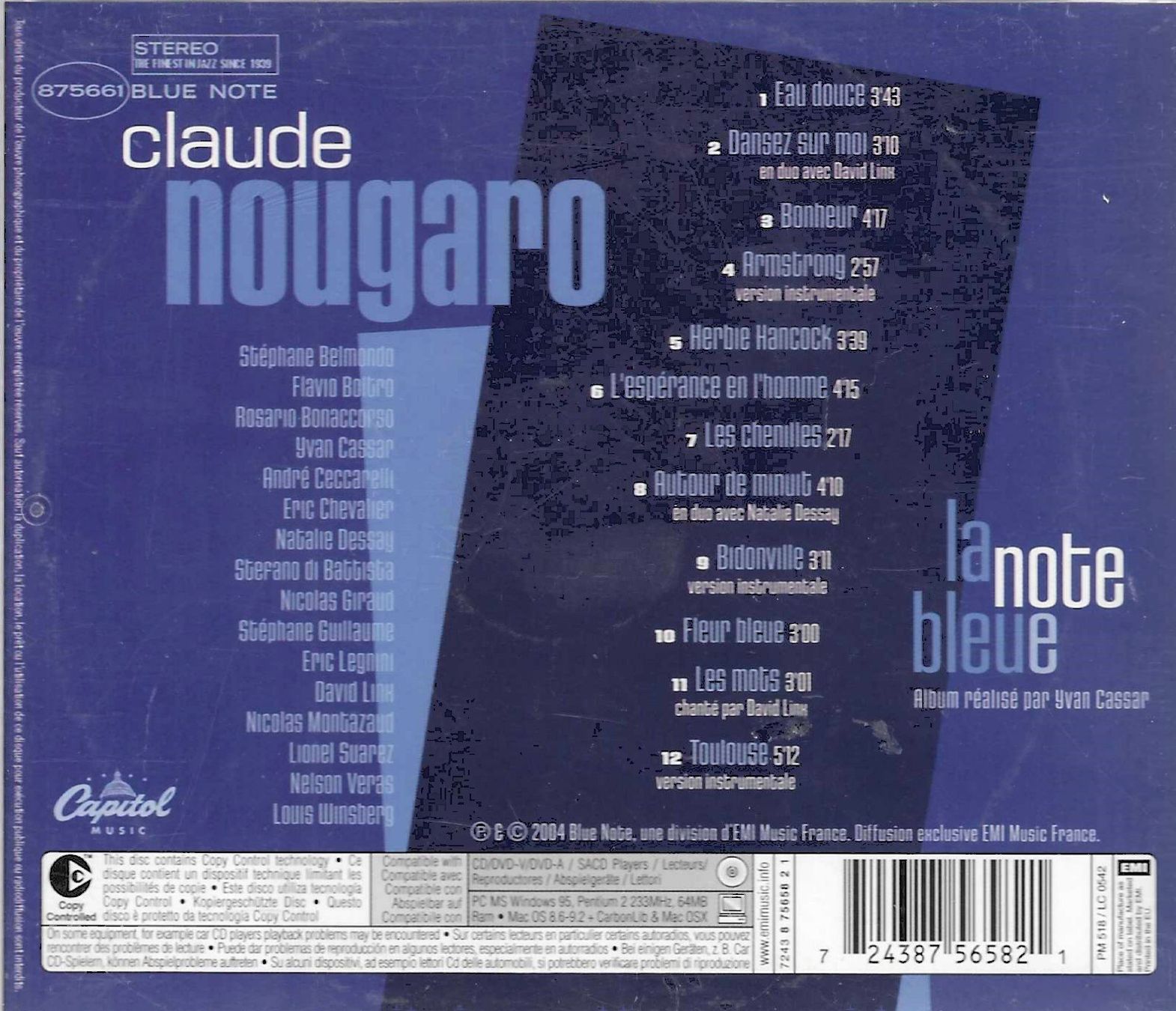 CDs: Claude Nougaro - La note bleue – Gebraucht aus Savagnier von Ne2065 1