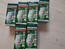 6 X SPARLAMPE SYLVANIA 11 WATT E 27