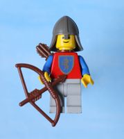 LEGO Minifigur Crusader Lion - Light Gray Legs, Dark Gray