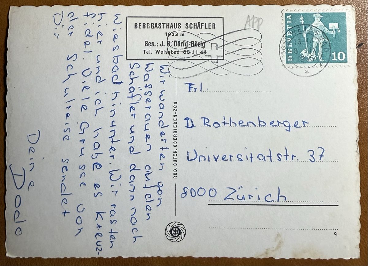 Cartoline postali: AK: Schäfler - berggasthaus – Usato da Lutry venduto da Ediego 1