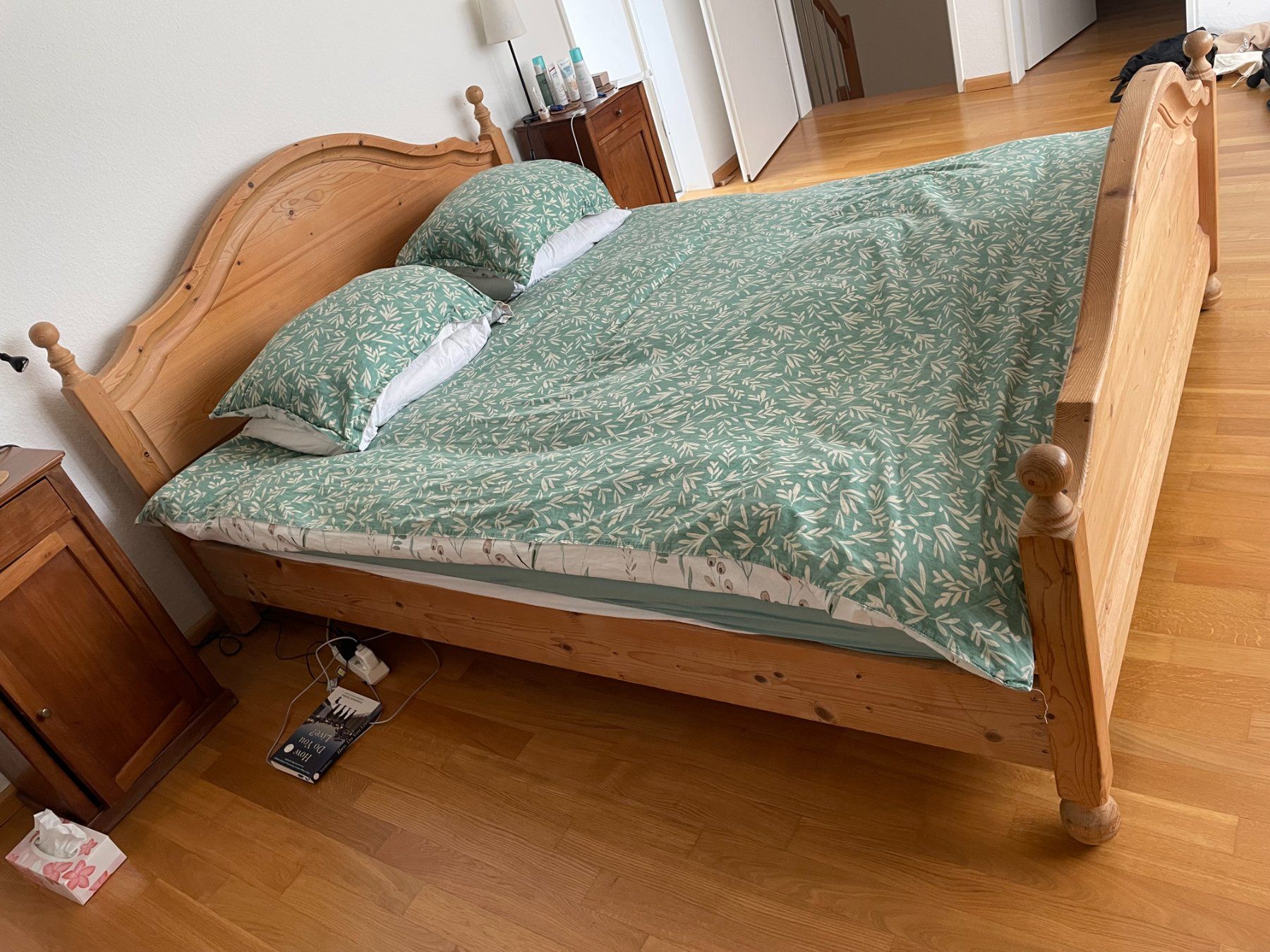 Letti: Solid Pine Bed Frame 160x200 with Slats, Mattress Free – Usato da Ettingen venduto da JohnnyCrash