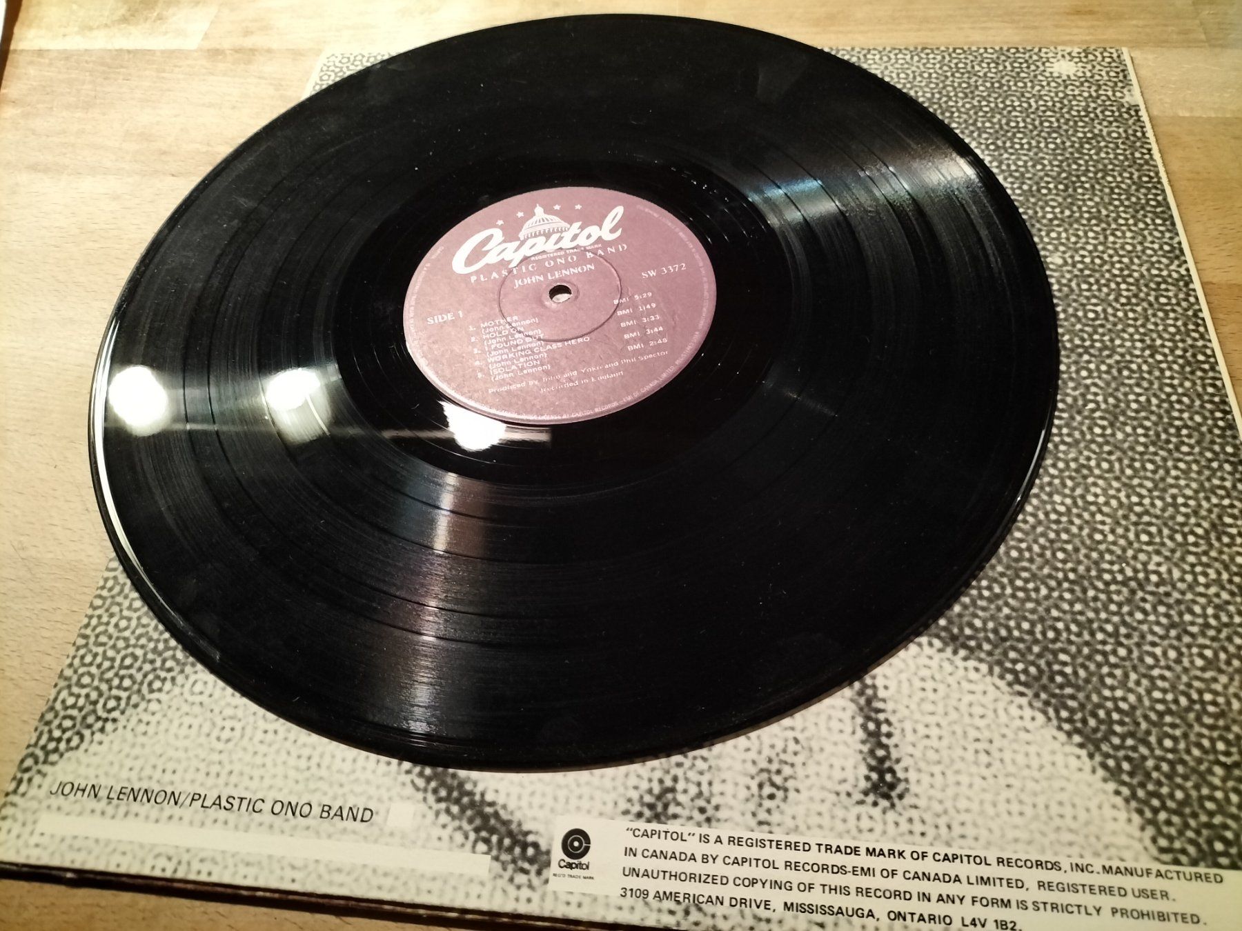 Schallplatten: John Lennon / The Plastic Ono Band – Gebraucht aus Biel / Bienne von Music74 1