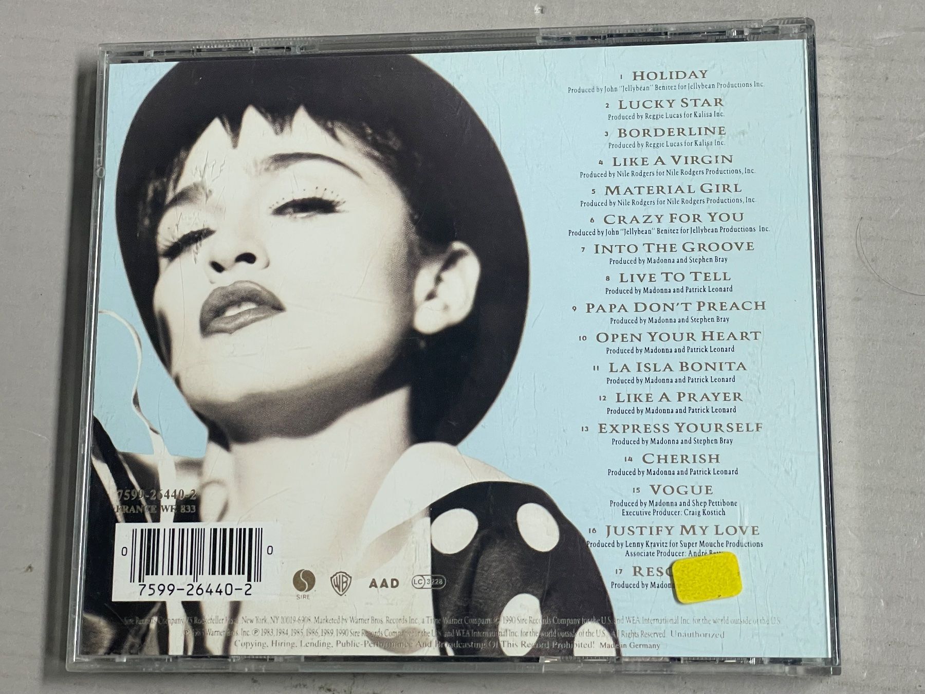 CDs: Madonna - The Immaculate Collection – D'occasion à Muri b. Bern par AdidasCollector 1