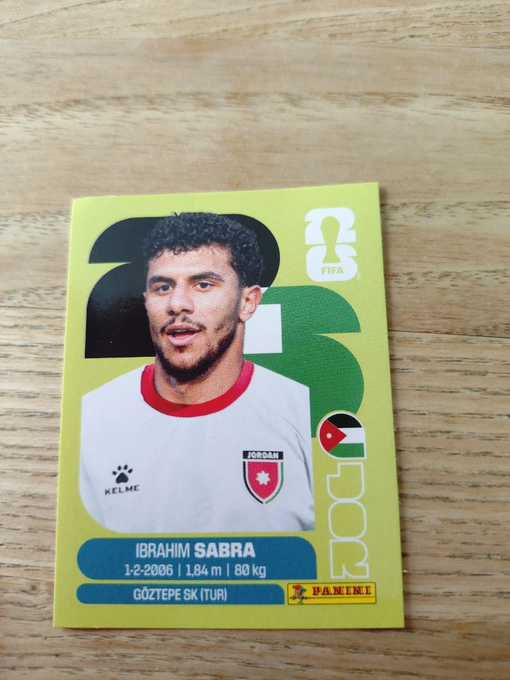 Panini Carte collezionabili: Panini Sticker JOR 20 Ibrahim Sabra  – Nuovo e nell'imballaggio originale da Steinmaur venduto da Cinderella309