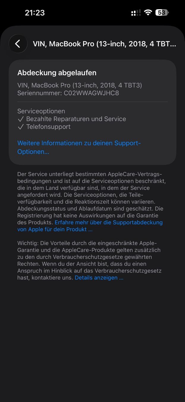 Apple Notebook: MacBook Pro 13 zoll  2018 4 TBT 3 – Difettoso da Au SG venduto da bah_6f5w 5