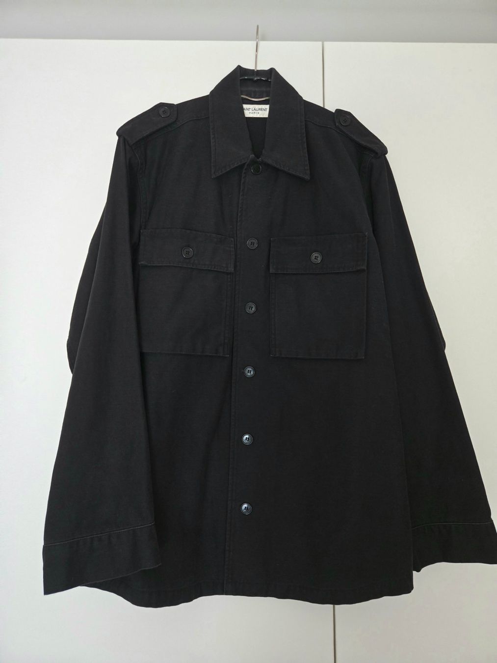 Saint Laurent Jacken: Saint Laurent Hemd Jacke schwarz – Gebraucht aus Basel von Mr.Wednesday