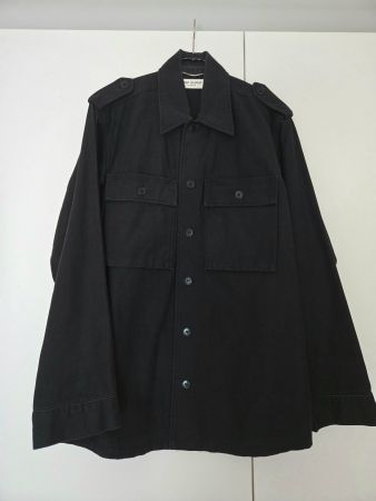 Saint Laurent Hemd Jacke schwarz
